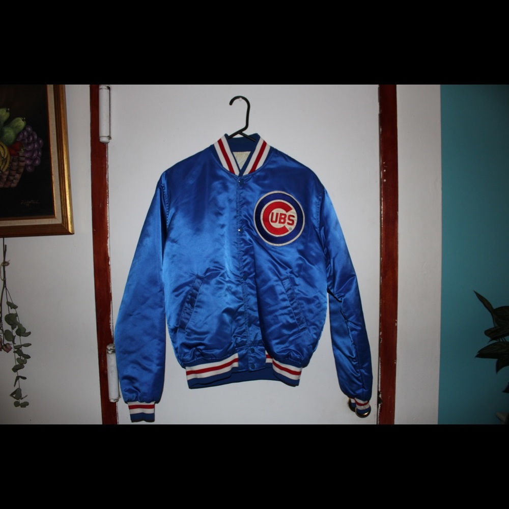 Vintage starter MLB Chicago Cubes Jacket size L ( Fits like Med)